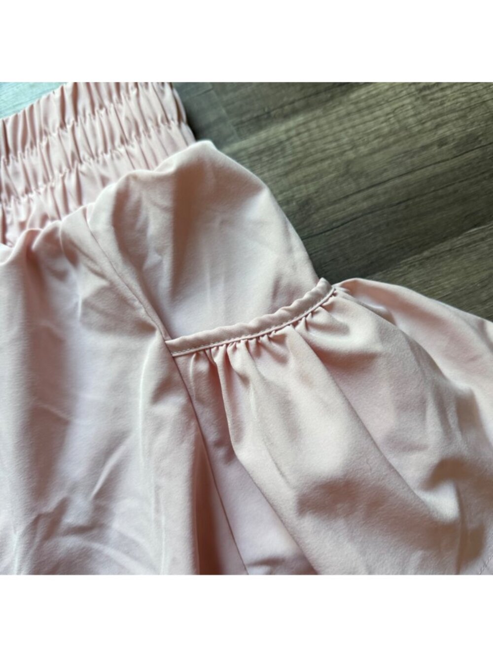 (BOGO 75% Off) Pink Ruffle High-Waisted Shorts - Picture 3 of 5